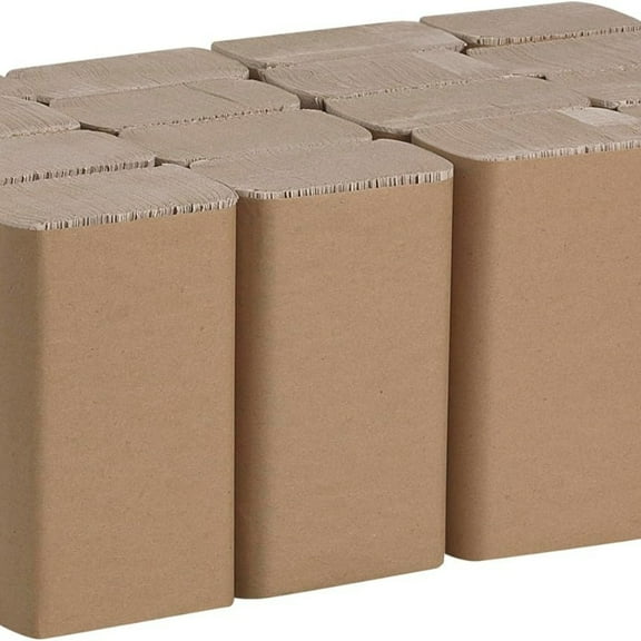 Blue Basic Recycled Multifold Paper Towels (23304), Brown, 250 Towels/Pack, 16 Packs/Case