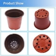 thumbnail image 2 of 100-Pcs 6.8" Plastic Plants Nursery Pot Seedlings Pots Flower Plant Container Flowerpots, 2 of 4