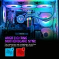 thumbnail image 4 of Vetroo V360 White 360mm CPU Water Liquid Cooler AMD/Intel LGA1200 Ready All-in-One Cooling System w/Controller 3X 120mm ARGB Motherboard Sync Fans High Efficiency 360mm Radiator, 4 of 9
