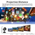 thumbnail image 2 of Christmas Moving Snowflakes Projector Lights  Dynamic Snowfall Pattern Outdoor/Indoor LED Projection Lamp IP65 Waterproof 180 Rotating Spotlight Projector for Holiday Xmas Halloween Party, 2 of 8