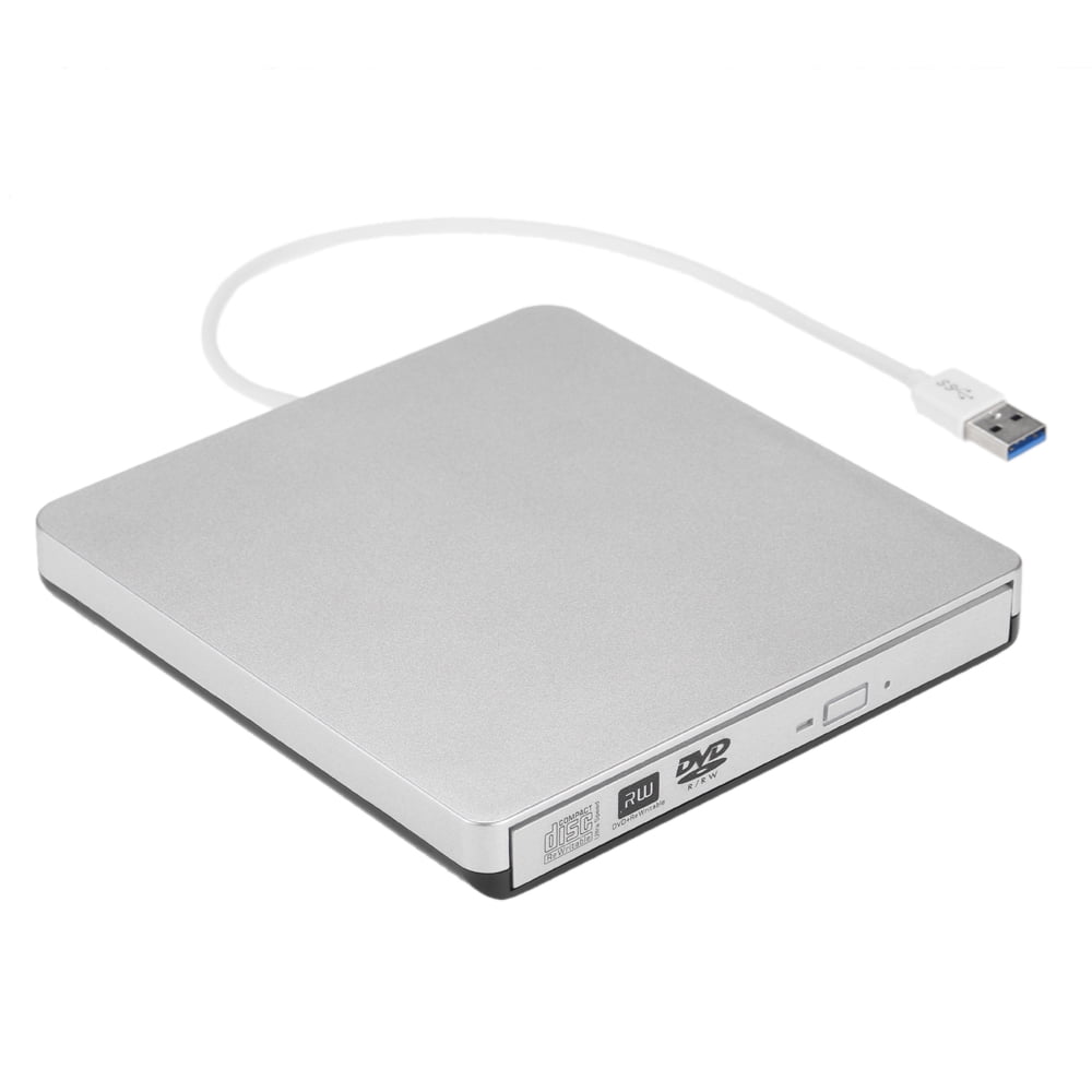 Anself USB 3.0 Portable Ultra Slim External CD-RW DVD-RW CD DVD ROM Player Drive Writer Rewriter Burner for iMac/MacBook/MacBook Air/Pro Laptop PC Desktop