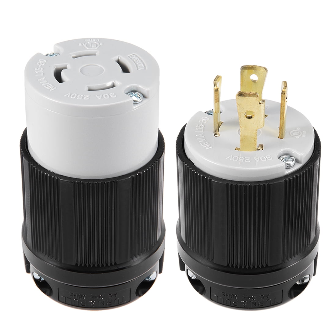 Unique Bargains L1530 Generator Plug Connector Set 30A 250V, 3P 4W