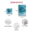 thumbnail image 7 of Marble Teal Blue Kitchen Dish Towels for Drying Dishes Set of 4, Modern Rose Floral Ink Art Silver Lines Waffle Weave Microfiber Hand Tea Bathroom Towels Quick Dry & Absorbent Towel 12x12, 7 of 7