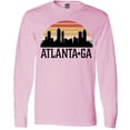 thumbnail image 3 of Inktastic Atlanta Georgia Skyline Vintage Long Sleeve T-Shirt, 3 of 5