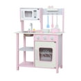 thumbnail image 4 of Kitem Play Kitchen for Kids, Wooden Play Kitchen Set with Rich Accessories, Sturdy Construction Pretend Play Kitchen Set, Children Dollhouse Toys for Training Motor Skills, Type C, 4 of 13