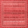 thumbnail image 1 of Ahgly Company Machine Washable Indoor Square Abstract Red Modern Area Rugs, 5' Square, 1 of 4