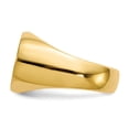 thumbnail image 3 of Solid 14k Yellow Gold Big Heavy Men's Engravable Signet Ring (13mm) - Size 9.5, 3 of 5