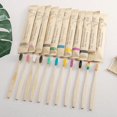 thumbnail image 1 of Bamboo Toothbrushes Soft Bristles For Sensitive Teeth Adults 5-Pack Eco-Friendly, 1 of 9