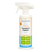 Premium Oxyfresh Terrarium Cleaner – Professional Amphibian & Reptile Terrarium Smell Eliminator – Safe & Quickly Removes Waste & Odors – Streak Free Glass – Bleach Free