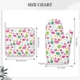 thumbnail image 3 of Honeii Cute Flamingo patten Oven Mitts and Pot Holders Sets, Baker Oven Mitts, Mittens for Kitchen Decor, Baking Lover over Gloves Gifts, 3 of 7