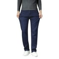 thumbnail image 2 of Lined Jeans for Men 2025 Winter Warm Straight Leg Slim Fit Stretchy Casual Long Denim Pants with Pockets Trousers, 2 of 5
