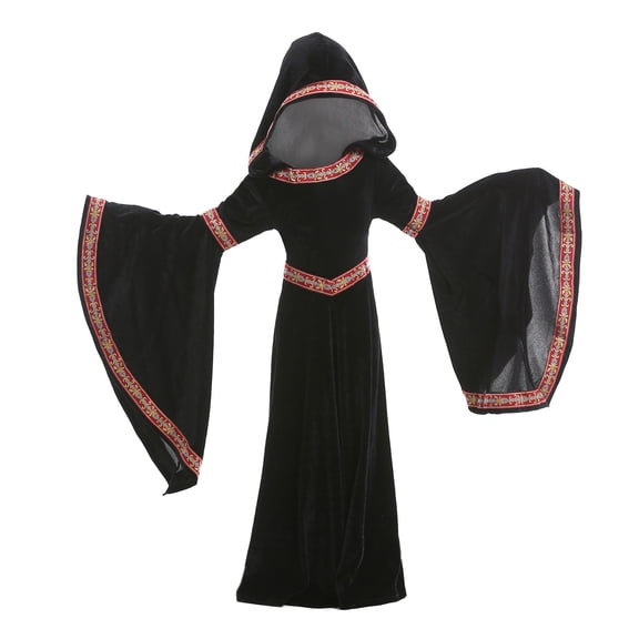 Odeerbi Girls Dresses Baby Girl Clothes Toddler Kids Fashion Party European Style Medieval Clothing Dress Cloak