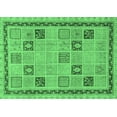 thumbnail image 1 of Ahgly Company Indoor Rectangle Oriental Emerald Green Modern Area Rugs, 2' x 5', 1 of 4