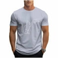 thumbnail image 2 of COSFO Cat Men Shirts Casual Short Sleeve Crew Neck Funny Basic Tops Loose Fit Pullover Breathable Mens Graphic Tees, 2 of 6