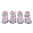 thumbnail image 1 of 4Pcs Dog Shoes Lightweight Outdoor Breathable NonSlip Boots for Small Medium Large Dogs(Colorful Powder Size 1), 1 of 6