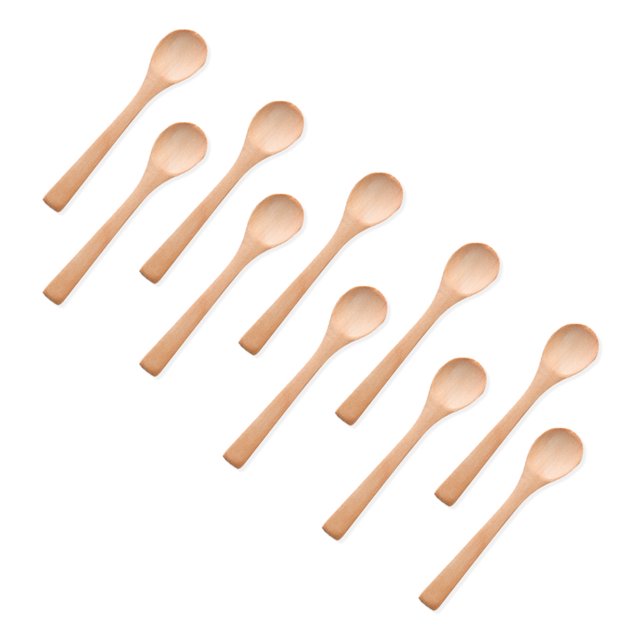 Toystoory Paquete de 10 cucharas de pequeñas, utensilios de comedor para niños, cucharadita de miel, condimentos de cocina para condimentos de Mostrada tipo 11 Toystoory HA059797-11B