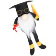 thumbnail image 5 of Muñeca de graduación de tela, Doctor Rudolph sin rostro de piernas largas, negro, con adorno, juguete decorativo para hombres, 5 of 5