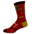 thumbnail image 5 of Men's Fire It Up Socks Funny Backyard Bar-B-Que Grilling Meat Graphic Novelty Footwear, 5 of 8
