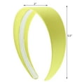 thumbnail image 5 of Motique Accessories Yellow 2 Inch Wide Satin Headband (Set of 12), 5 of 5