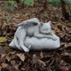thumbnail image 2 of Estatuilla de gato de resina artística alas de Ángel estatua de jardín alas de Ángel decoración de gato estatua conmemorativa gato Ángel durmiente con alas TUNC Sencillez, 2 of 5