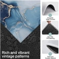 thumbnail image 3 of Blue Gold Marble Pattern Kitchen Rugs Sets Of 3,Kitchen Runner Rugs Non Skid Washable,Decorative Kitchen Floor Mats for Kitchen,Sink,Laundry,17"x30"+ 17"x47" + 17"x59", 3 of 6