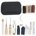 thumbnail image 2 of Kit De Herramientas De Cuero, 28 Piezas Kit De Trabajo De Cuero 4 Piezas De Hilo Encerado Para Bolsa ANGGREK Otros, 2 of 8