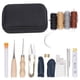 thumbnail image 1 of Kit de trabajo de cuero con 28 herramientas Ticfox 2 punzones 4 hilos de cera 16 agujas, 1 of 14
