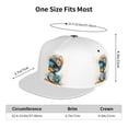 thumbnail image 2 of Adjustable Baseball Cap, Cute Sunflower Blue Duck Flat Bill Trucker Flat Brim Hats Dad Hat for Men Women - Snapback Hat Adjustable Size, 2 of 7