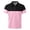 Pink&&100, variant on CONROSES Mens Short Sleeve Polo Shirts Patchwork Color Collared Polo Shirt for Men Casual Golf Shirts