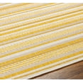 thumbnail image 6 of BoutiqueRugs Grian Contemporary Geometric Runner Rug - Modern Minimalist Striped Carpet for Hallway, Patio, Terrace - Outdoor Safe - Yellow, Mustard, Cream - 2'7" x 10', 6 of 8