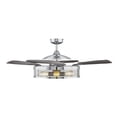 Fanaway 212929010 Classic Chrome and Espresso Retractable 4-blade 48 ...