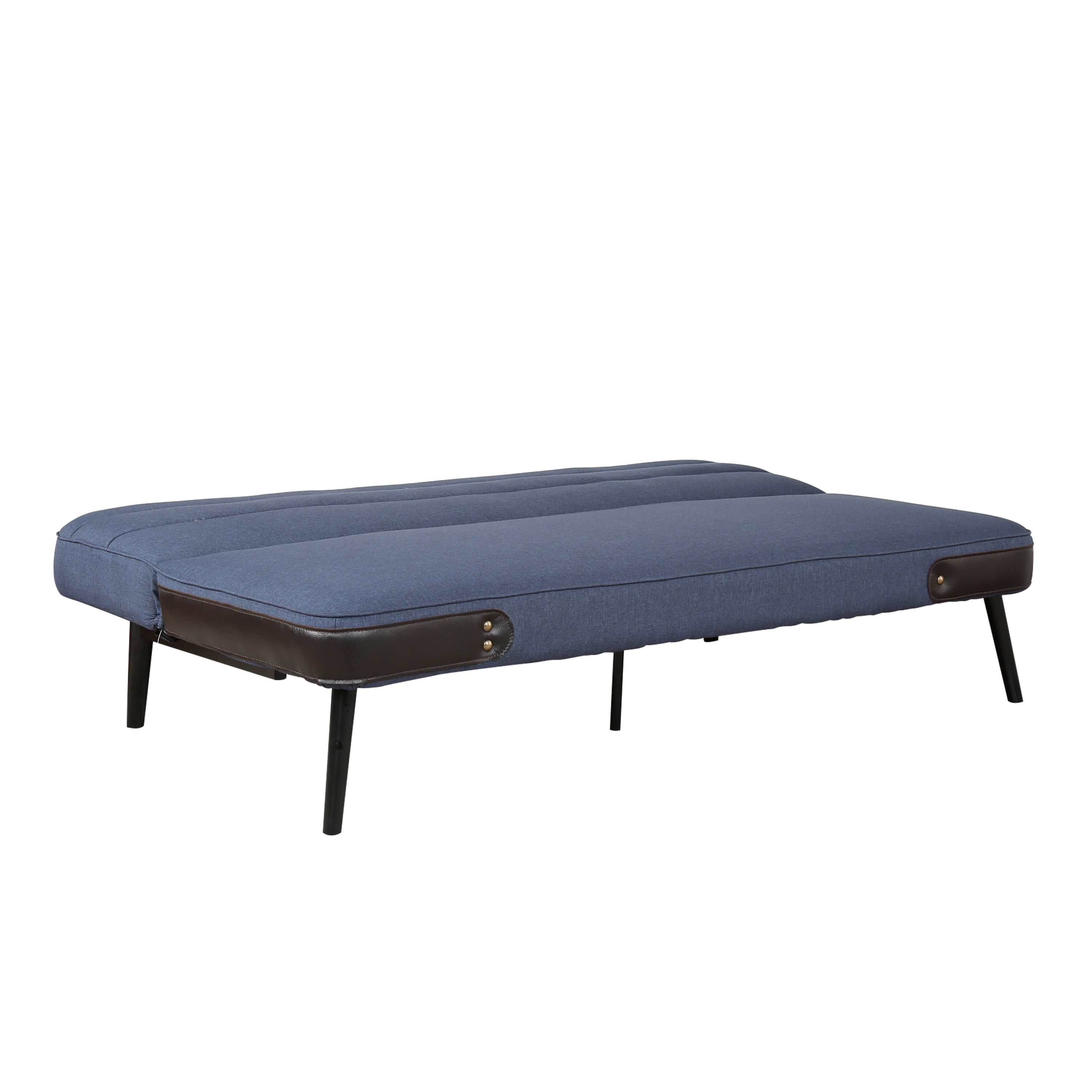 AC Pacific Convertible Upholstered Sofa Bed, Blue