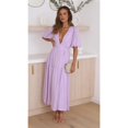 thumbnail image 2 of Nouvelle Robe pour Femmes 2024 avec Col en V et Taille Cintrée, 2 of 5