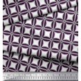 thumbnail image 3 of Soimoi polyester Crepe Fabric Semi Circle & Square Geometric Print Fabric by Yard 42 Inch Wide, 3 of 3