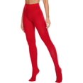 thumbnail image 2 of HSHDLDF Women's 80 Denier Tights Soft Opaque Solid Color Footed Pantyhose, 2 of 7