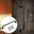 thumbnail image 5 of Sliding Barn Door Pull Flush Handle Gate Hardware Set Iron Matte Black, 5 of 8