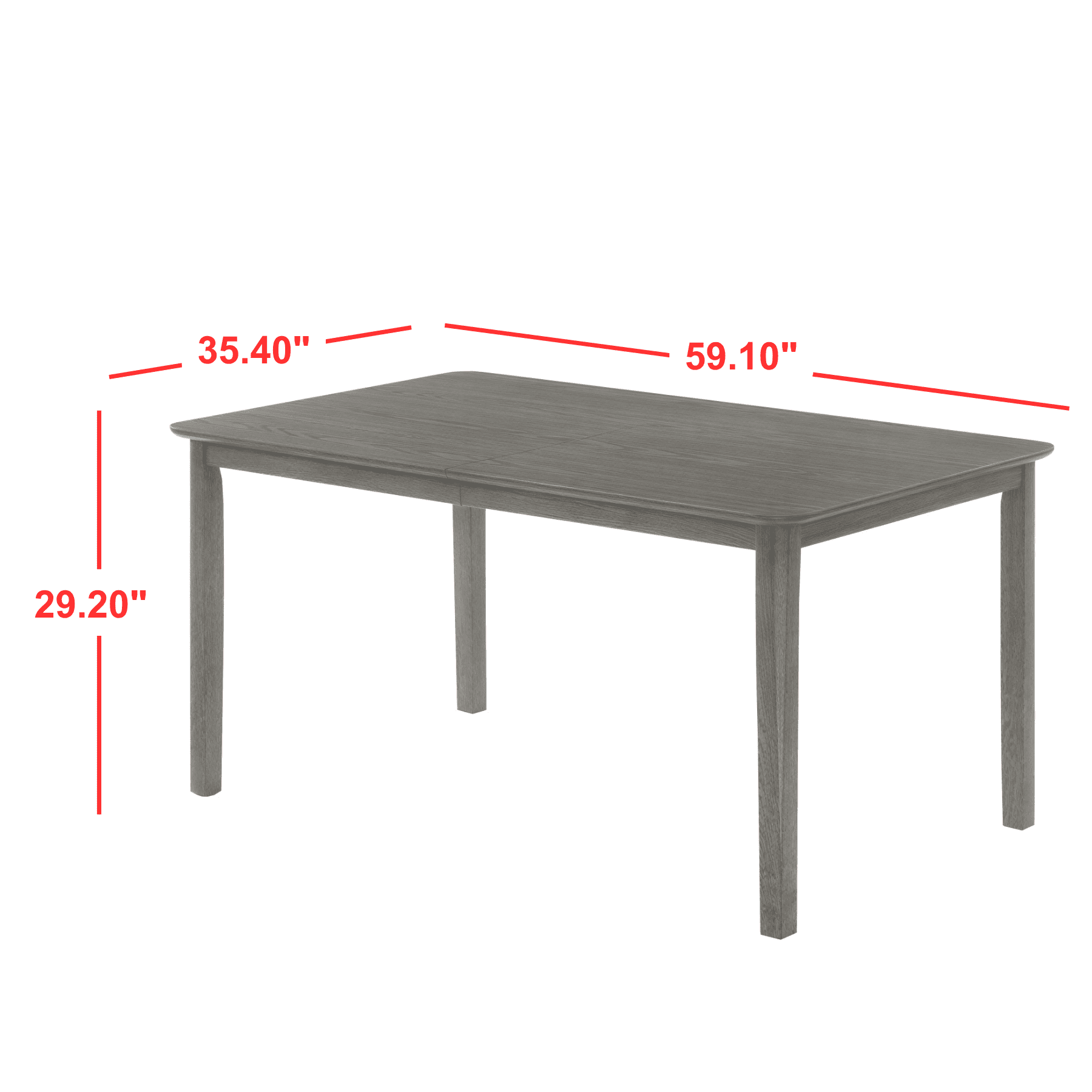 Osaka 6-Seater Gray Dining Table