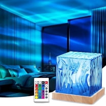 Northern Lights Projector - 16 Color Aurora Borealis Light Projector Lamp, LED Aurora Projector Light for Bedroom, Home Decor, and Relaxation(Remote Control)