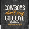 thumbnail image 3 of Yellowstone - Cowboys Don't Say Goodbye - Men's Crew Neck Fleece Pullover, 3 of 6