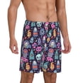 thumbnail image 2 of Sikiie Funny colorful skull ghost Mens Pajama Shorts, Lounge Pant, Men's shorts，Sleep Pj Shorts for Men-4X-Large, 2 of 6