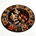 thumbnail image 2 of 3D Halloween Rugs, 3D Illusion Round Halloween Rugs, Non Slip Ghost Quilted Carpet for Living Room Door Indoor Party Halloween Decor, Multiple Sizes Available, 2 of 8