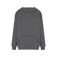 thumbnail image 5 of YDDIAN Womens Hooded Sweatshirt Cute Crew Neck Plus Size Plain Hoodie Drawstring Fall Y2k Long Sleeve Pullover Fleece Sweaters with Pockets Dark Gray XL, 5 of 5