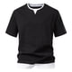 thumbnail image 5 of Camiseta de manga corta de doble capa para hombre - Dos piezas de moda, cuello redondo, poliéster - Impresión 3D, S-XXL, contorno de pecho 109-125 cm, 5 of 6
