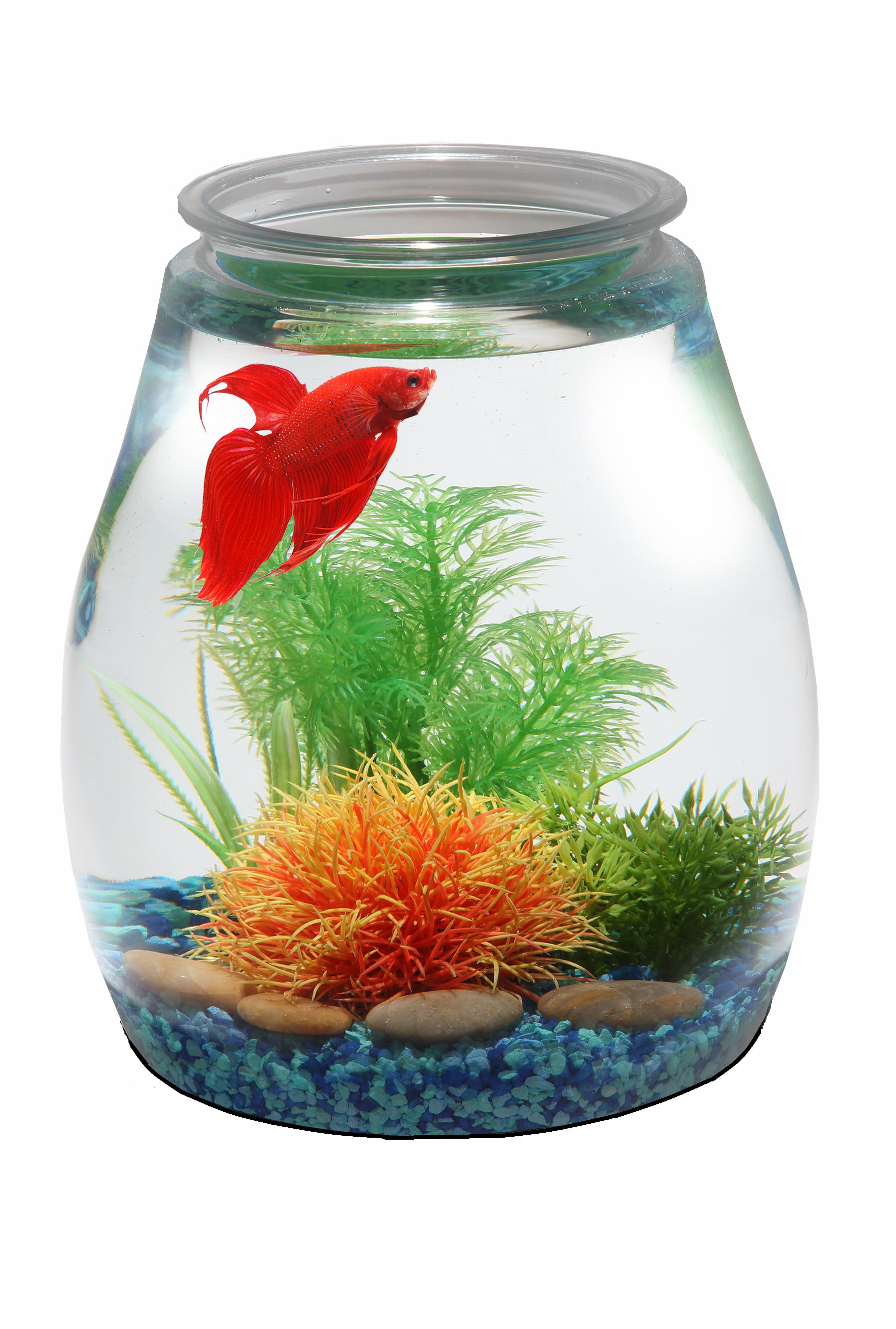 Pets Aquariums & Fish Bowls Fish Bowls Break-Resistant Plastic 9 Diamet...