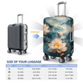 thumbnail image 6 of Balery Luggage Cover Mountain Lotus Serenity Print Suitcase Covers for Luggage Elastic Washable Suitcase Protector Fits 18-32 Inch Luggage-Large, 6 of 9