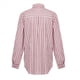 thumbnail image 5 of Camisas A Rayas con Botones para Mujer, Blusas Casuales de Larga con Cuello en V y Bolsillos Rosa Roja M, 5 of 6