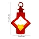 thumbnail image 3 of Faroles Navideños Led Rojos: Candelabros Parpadeantes Sin Llama con Diseño de Copo de Nieve para Decoración Navideña de Interior y Exterior. Funcionan con Pilas para Repisas y Repisas de Ventanas., 3 of 6