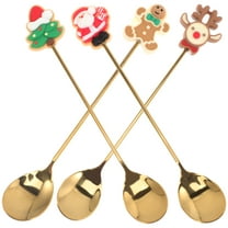 SOPOTUTU Christmas Cutlery Set Flatware Kit with Comfortable Grip for Home Holiday Dining and Festive Tableware