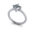 thumbnail image 2 of 1.00 Ct Princess Shape Diamond Engagement Rings for her Solid 950 Platinum, 2 of 6