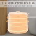 thumbnail image 4 of Towel Warmer for Bathroom Luxury Spa 20L Electric Towel Warmers with 4 Timing,Fast Heating and Auto Shut Off, Fits Up to Two 40"x70" Oversized Towels,Yellow, 4 of 8